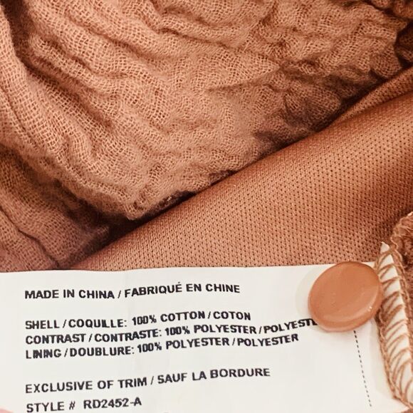 Altar’d State Rose Blush Sleeveless Embroidered Boho Dress Cotton Dress Size L - Picture 7 of 8